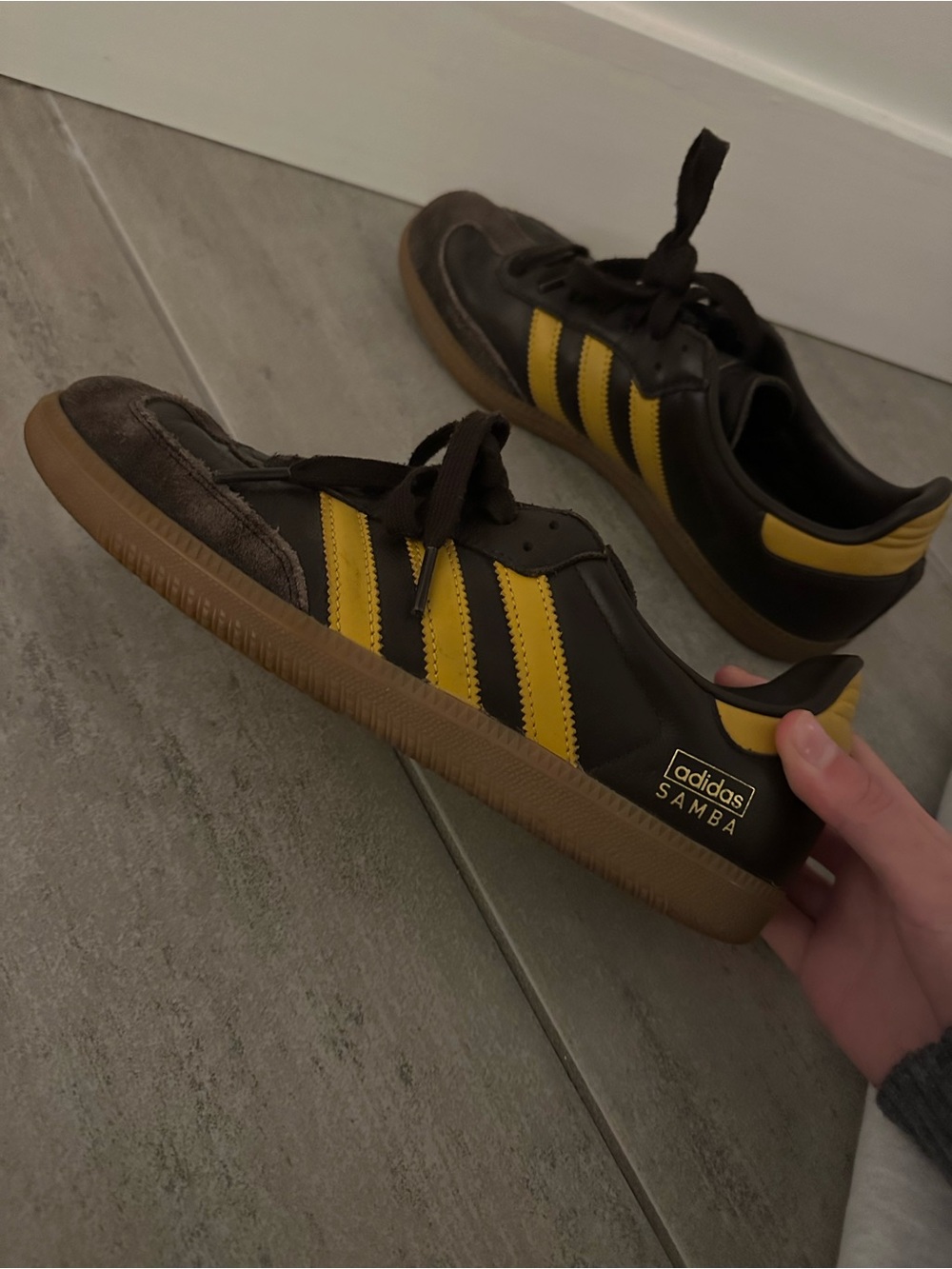 adidas Samba Women's Sneakers in Brown and orange